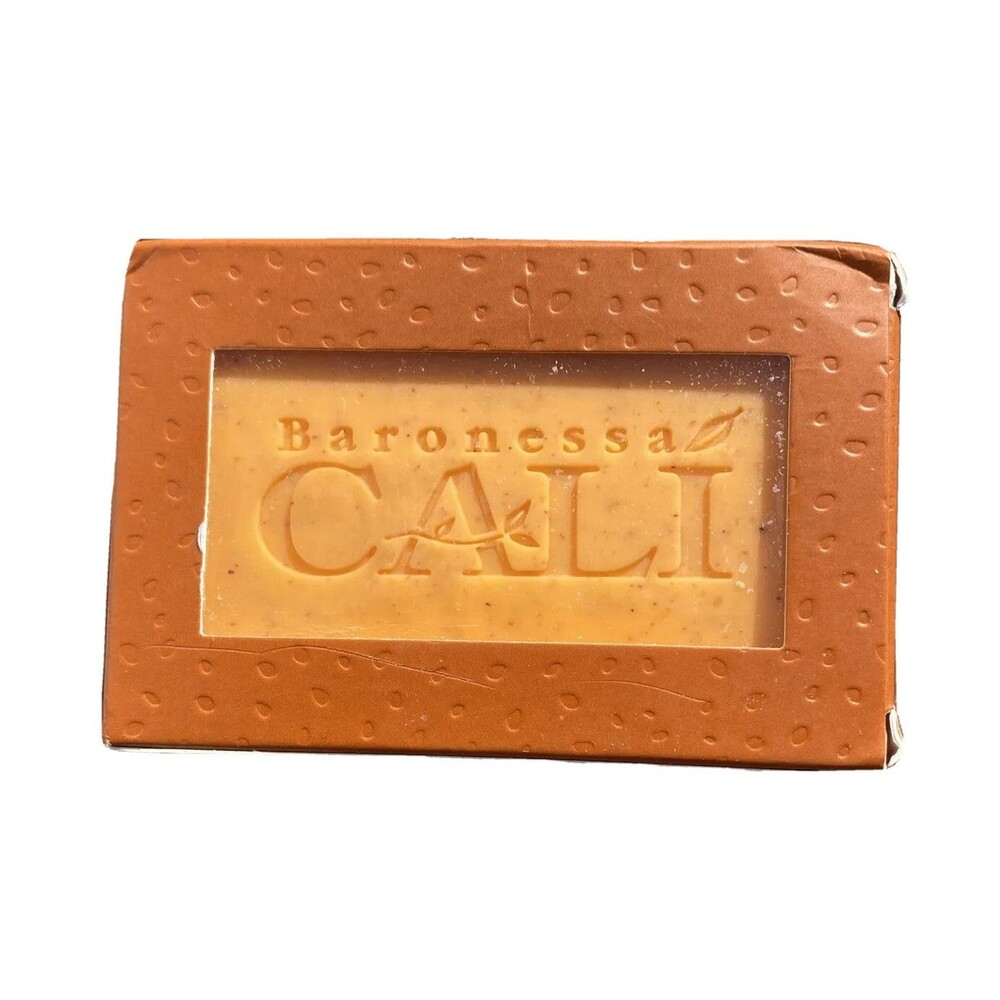Cali Cosmetics Tarocco Skin Cleanser Bar Soap Sicilian Red Orange Extracts 150 g